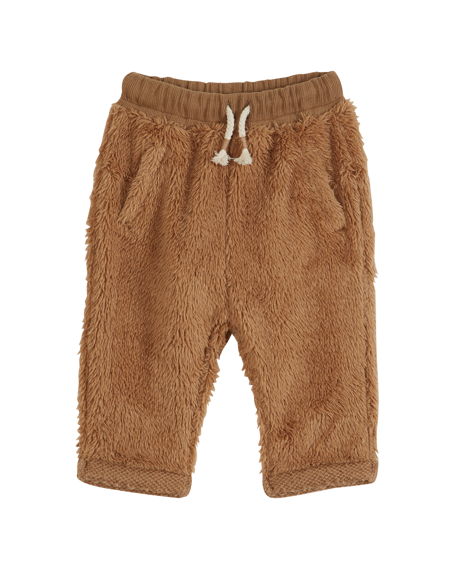 Pantalon peluche macadamia