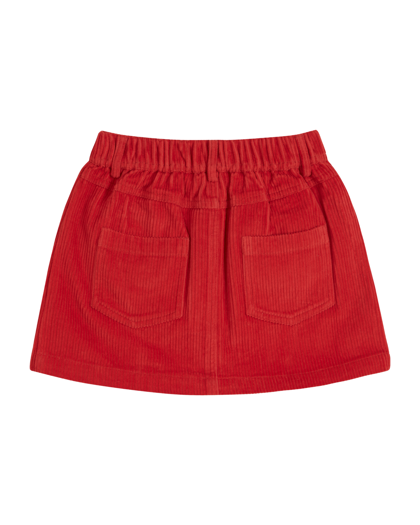 Mini-jupe velours rouge