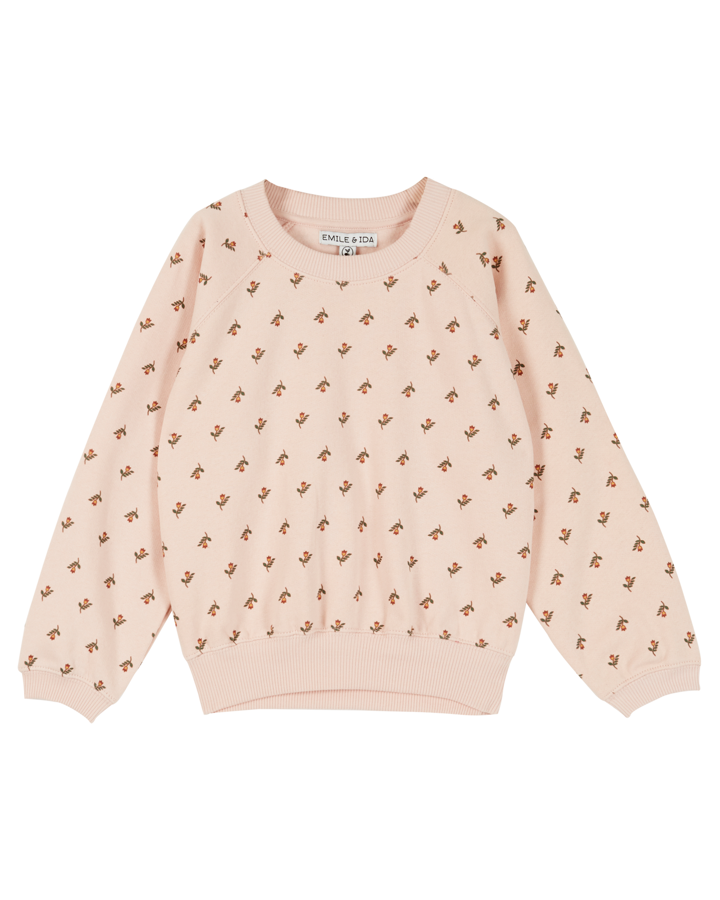 Sweat jonquille coton bio pivoine