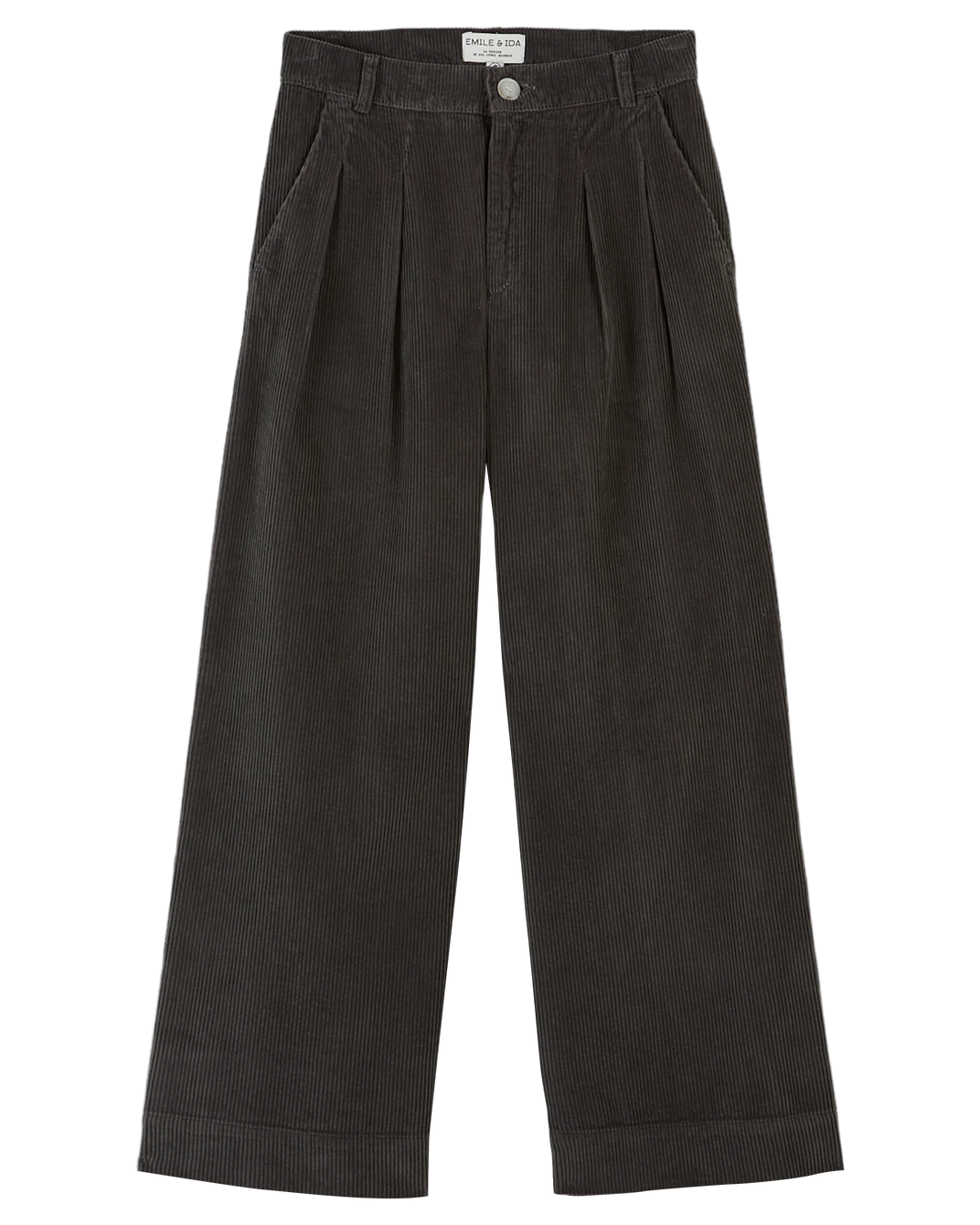 Pantalon palazzo velours noir