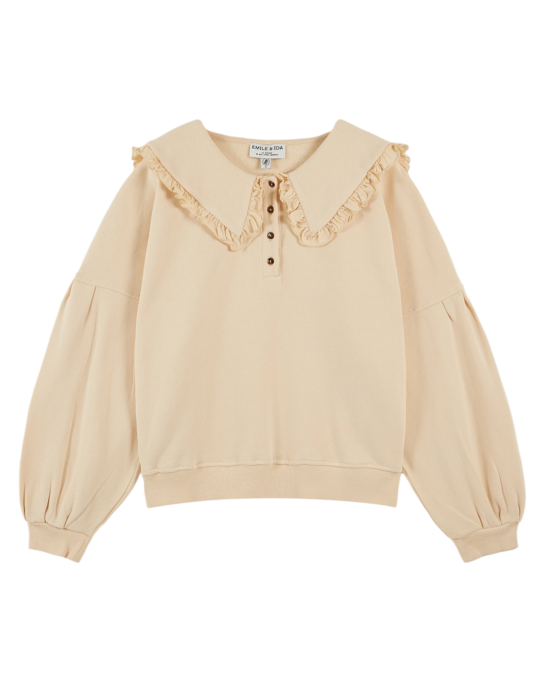 Sweat coton bio brioche