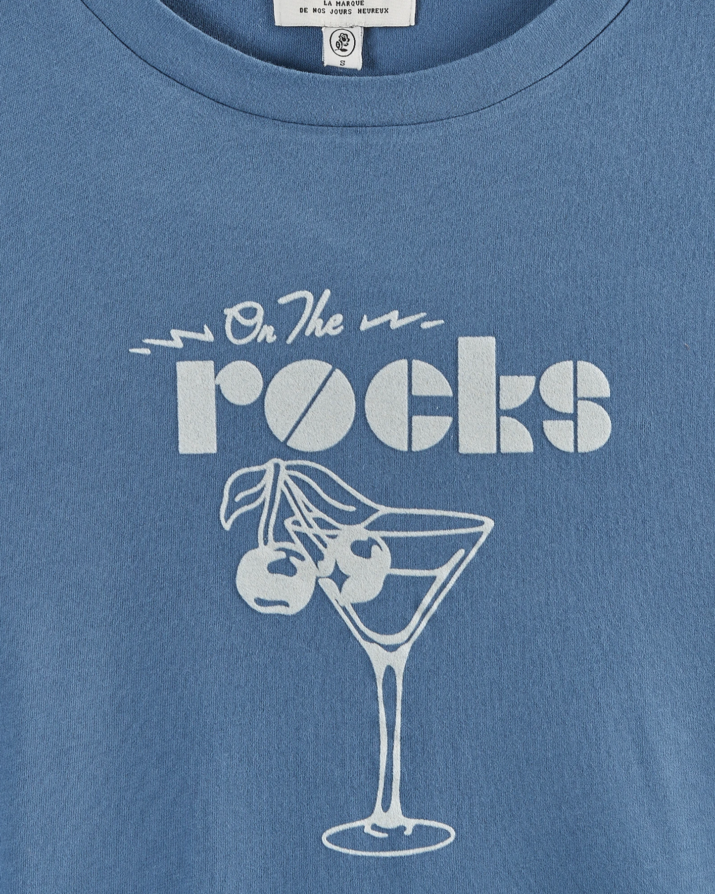 T-shirt On the Rocks coton bio bleu