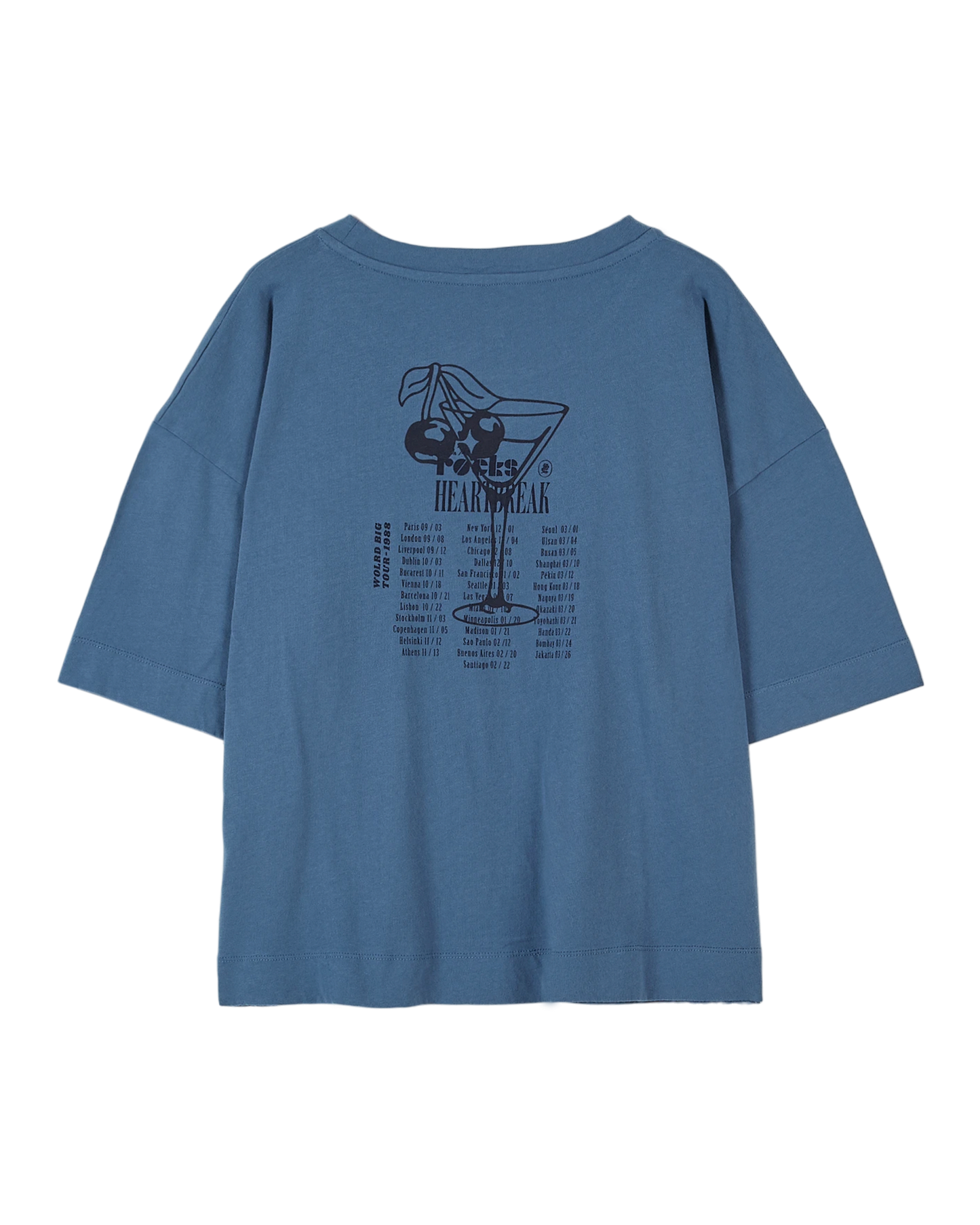 T-shirt On the Rocks coton bio bleu