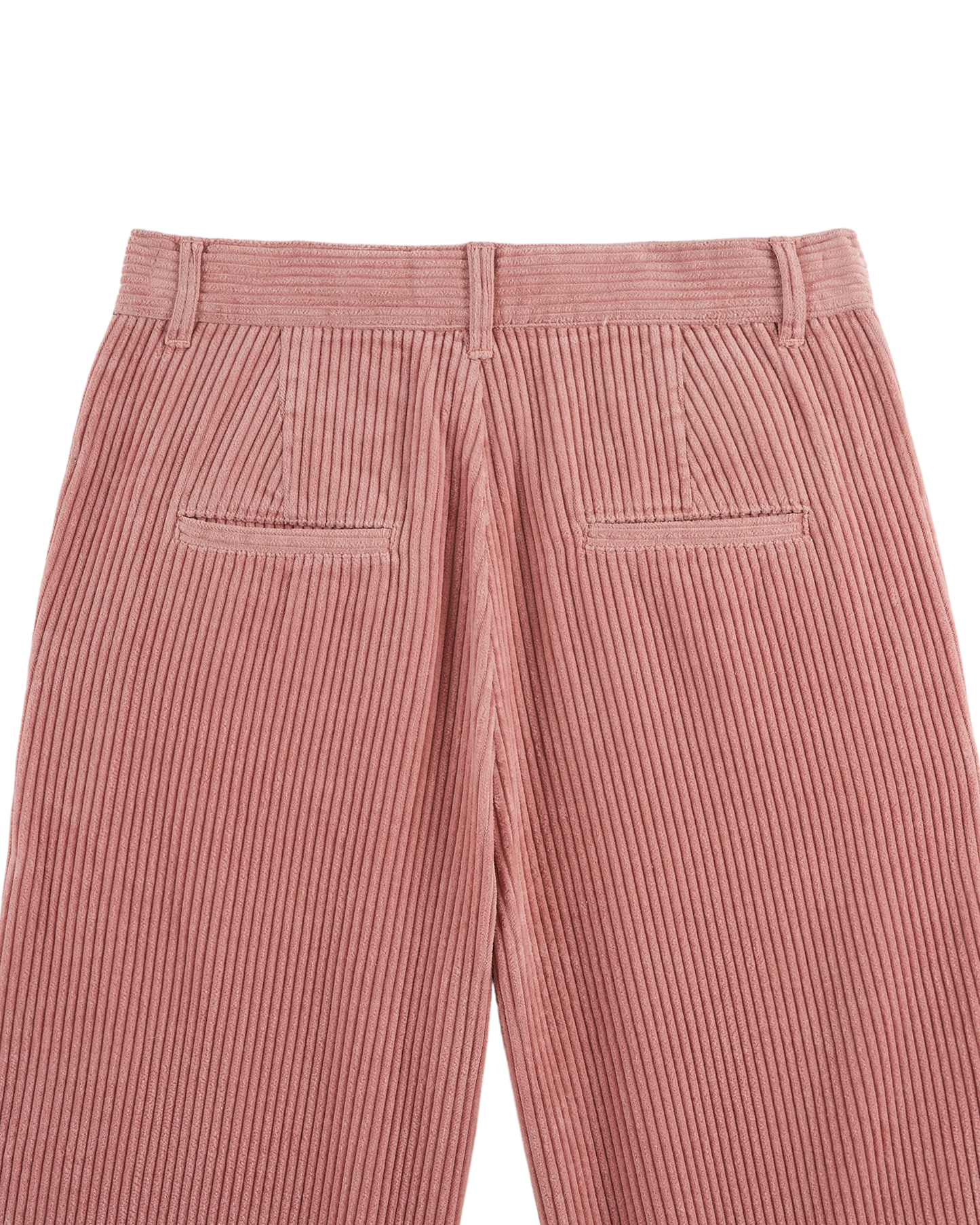 Pantalon wide velours blush