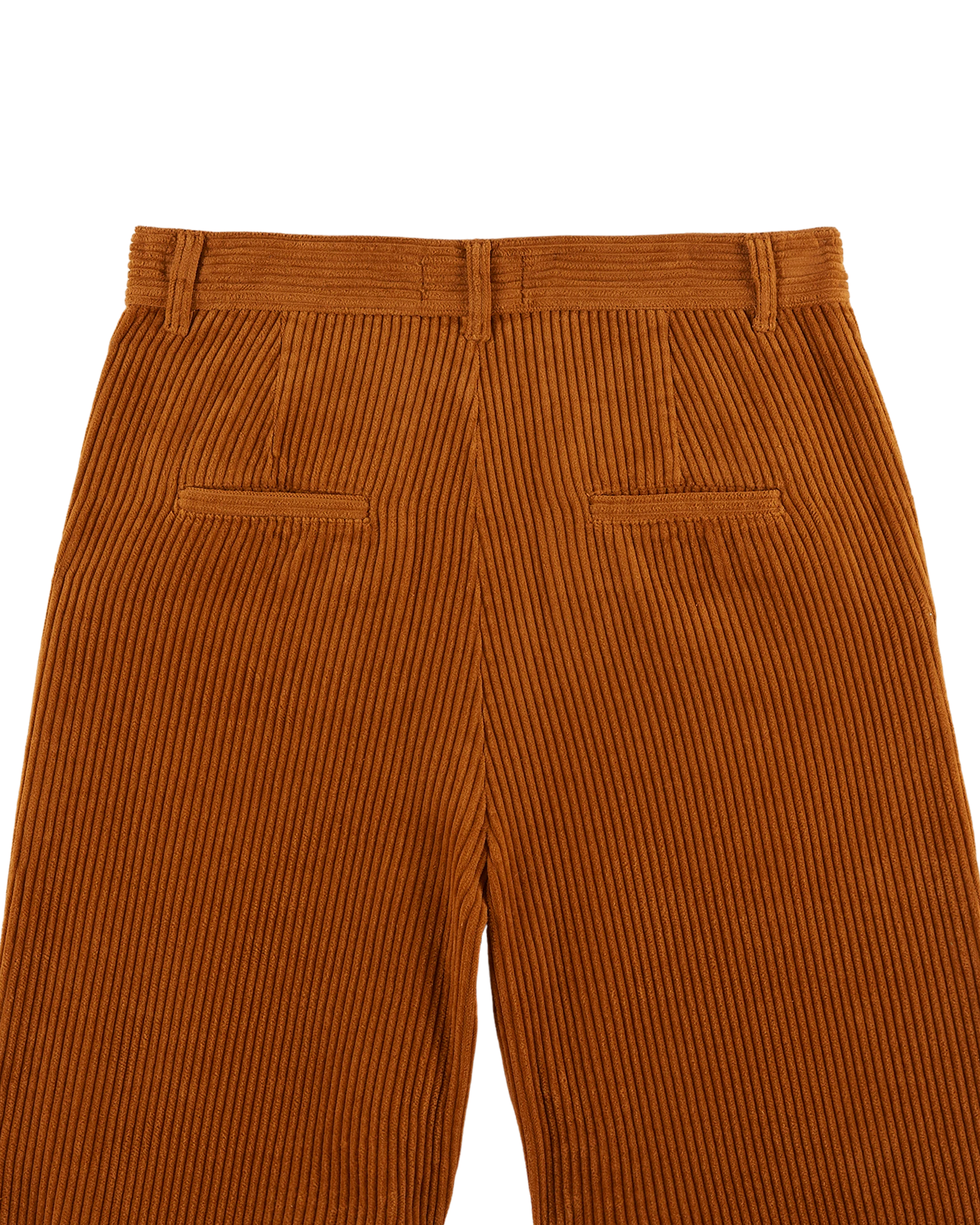 Pantalon wide velours orange brun