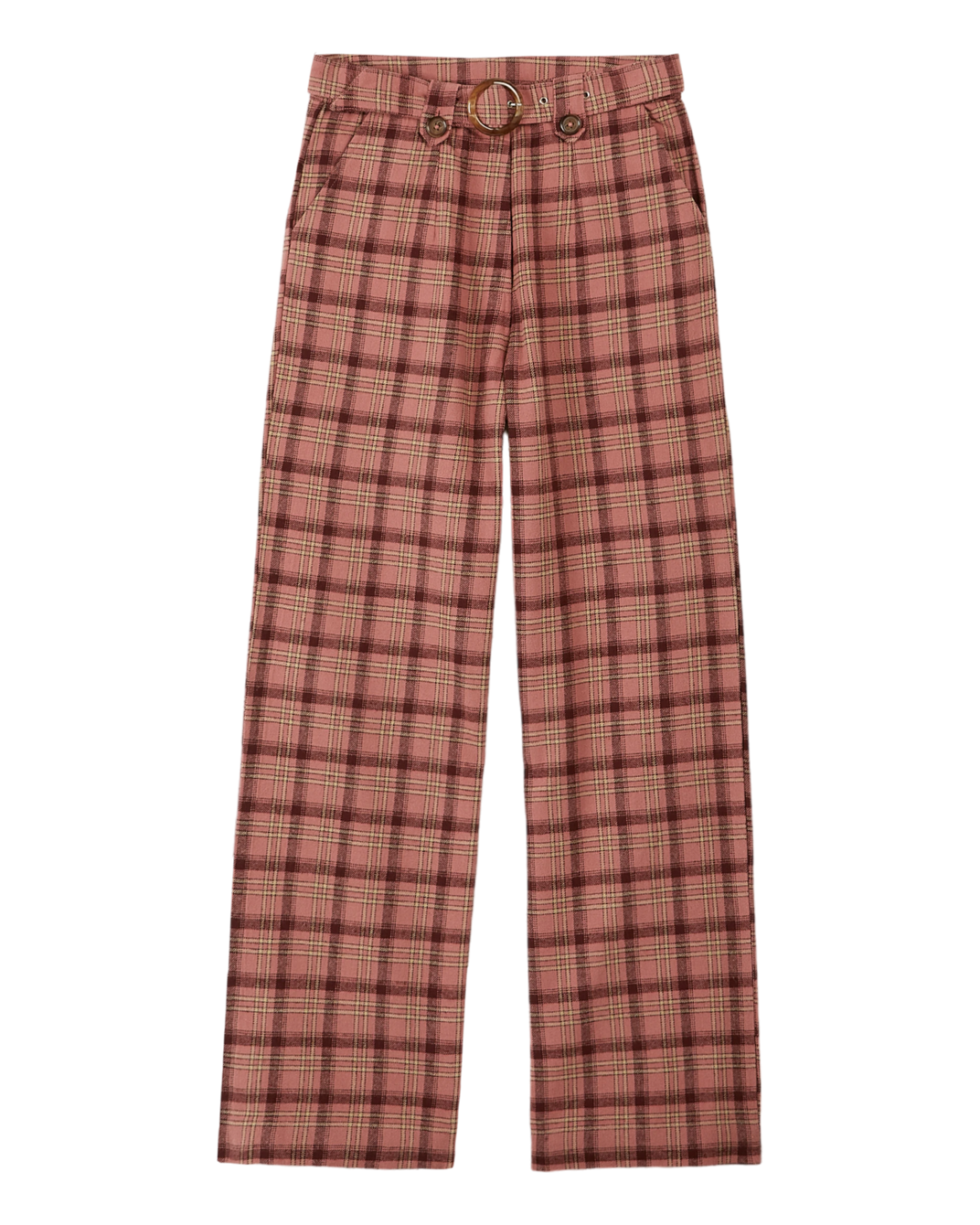 Pantalon carreaux blush