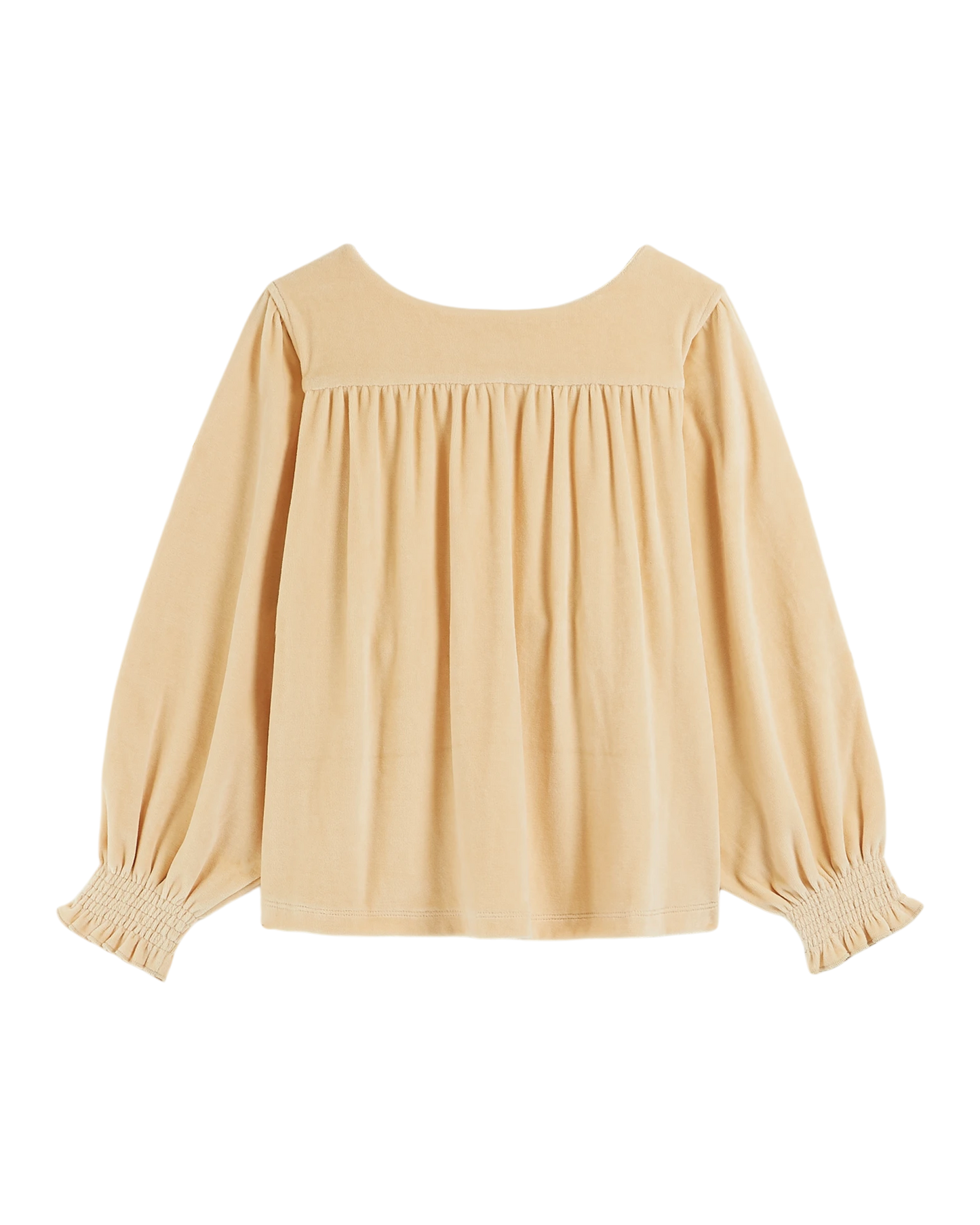 Sweat velours coton bio brioche