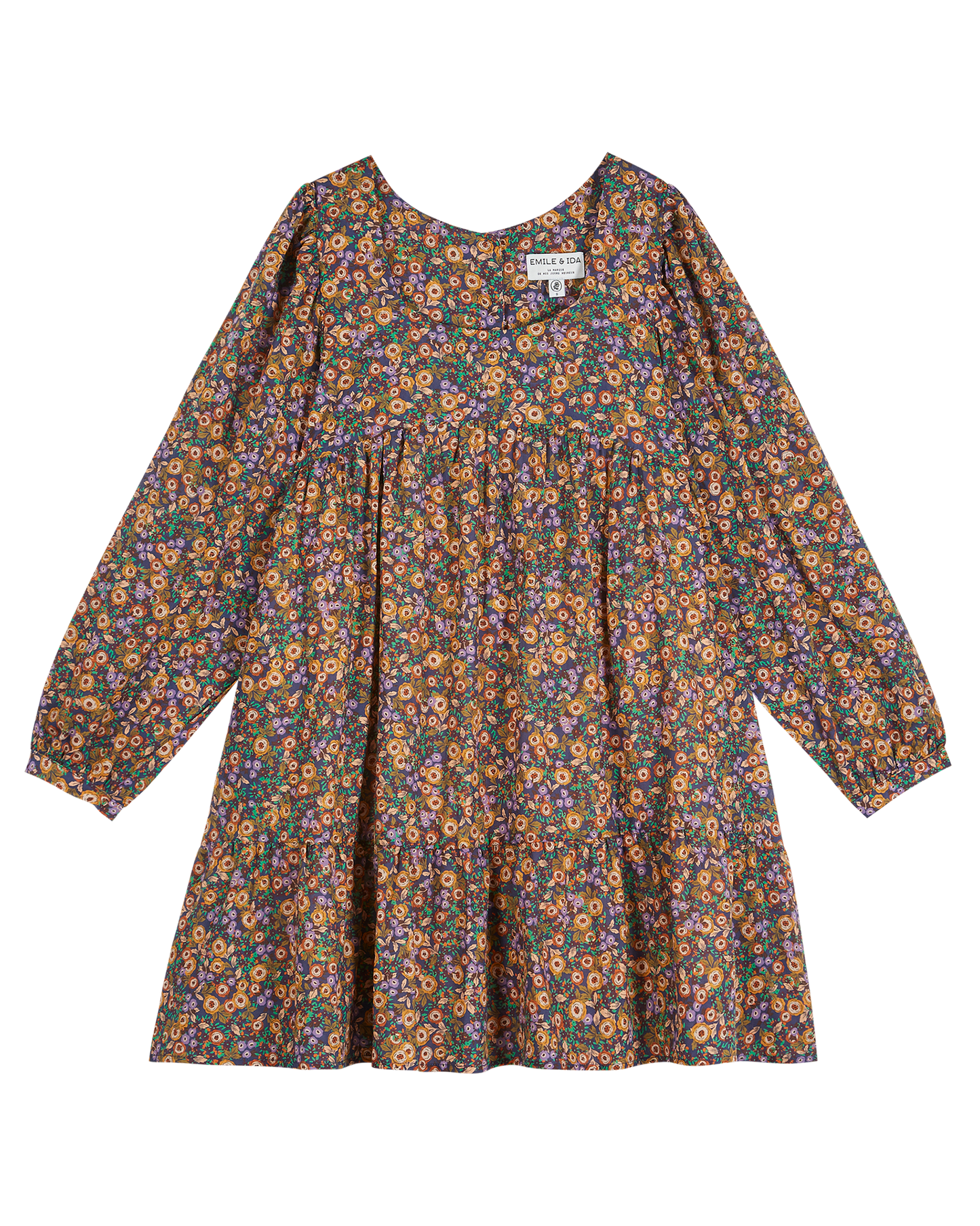 Robe voile de coton floral multi