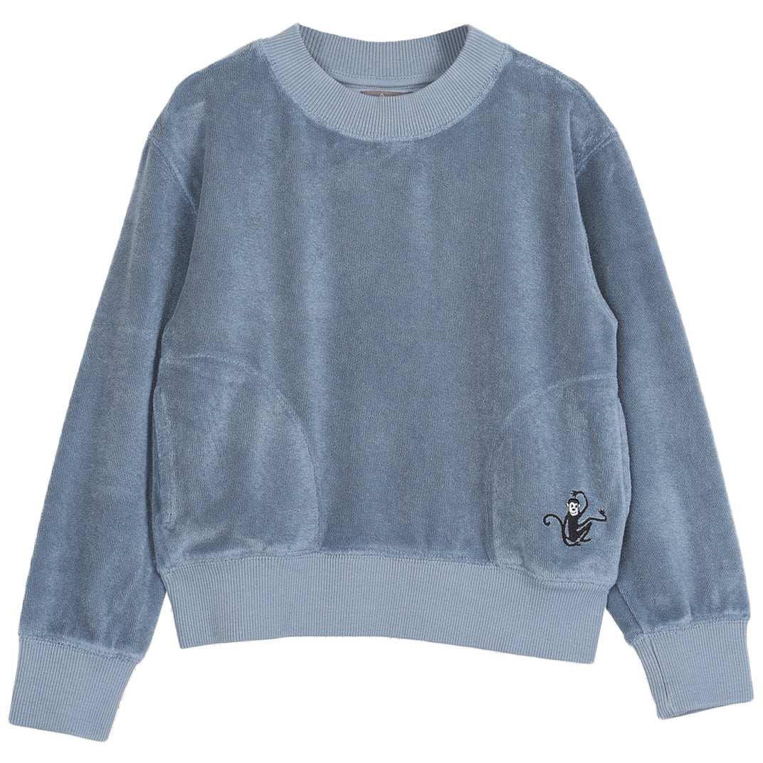 sweatshirt garcon en tissu eponge biologique mousson