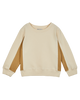 Sweat enfant bicolore coton bio écru et beige