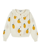 Cardigan fille citron écru