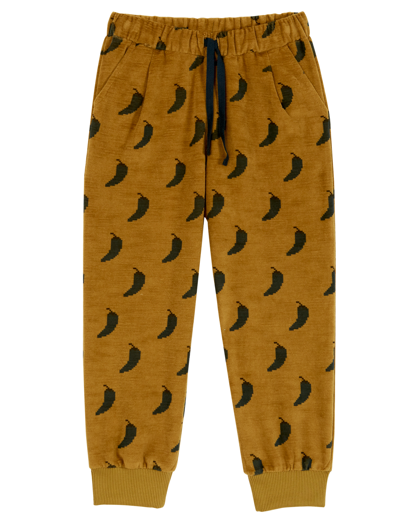 Jogger piment velours vert olive